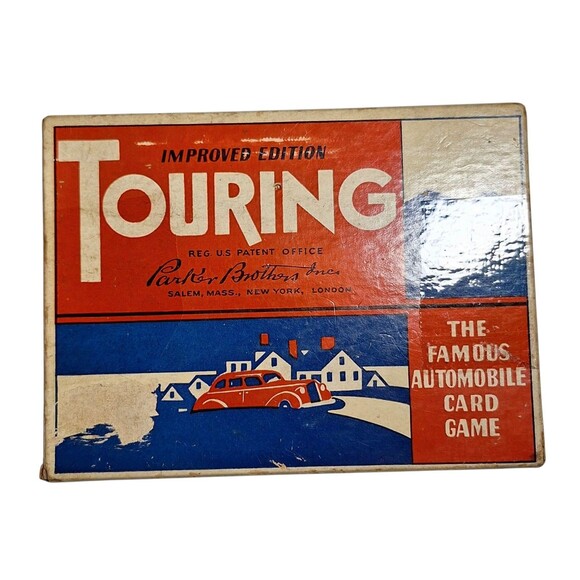 Vintage Parker Brothers Touring Automobile Card Game - Improved Edition (Missing - Picture 1 of 7